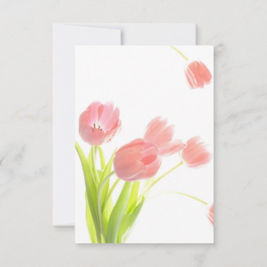 Carte Soft Pink Tulips (Dos)