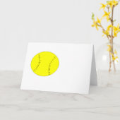 Carte softball (Fleur jaune)