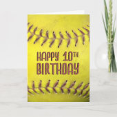 Carte Softball 10e anniversaire (Devant)