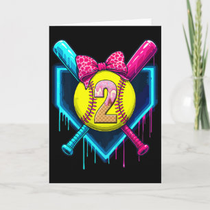 Carte Softll 2 Ans Glace Goutte 2ème Anniversaire Garçon