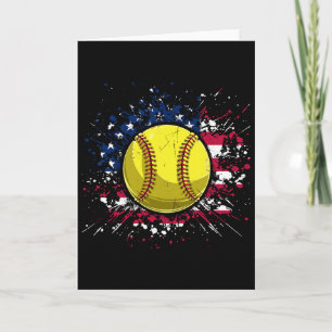 Carte Softll 4 juillet Hommes Usa Drapeau Américain Vint