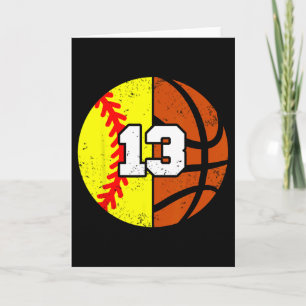 Carte Softll Sketll Numéro 13 Maillot Drôle 13ème Annive