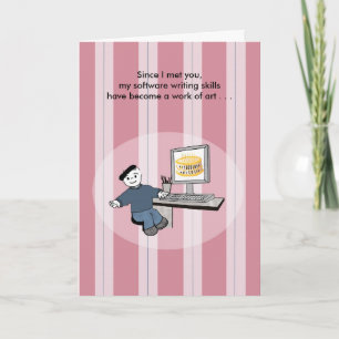 Carte Software Engineer comme artiste - anniversaire