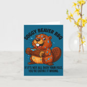 Carte Soggy Beaver Bbq If It's Not All Over Your Face Yo (Fleur jaune)