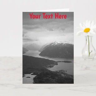 Carte Sognefjord personnalisable, Norvège