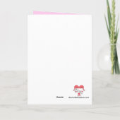 Carte Soins d'accueil en rose : (Dos)