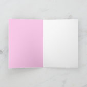 Carte Soins d'accueil en rose : (Intérieur)