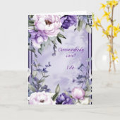 Carte Soins de Fleurs Lilas Clair (Fleur jaune)