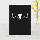 Carte Soins dentaires Dentiste Dentiste Denture Heartbea (Fleur jaune)