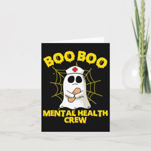 Carte Soins infirmiers Costume d'Halloween Santé mentale