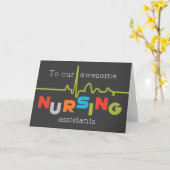 Carte Soins infirmiers Jour du groupe à tous merveilleux (Fleur jaune)
