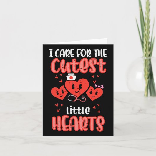 Carte Soins Pour Les Petits Coeurs Cutest Infirmière Val (Devant)