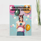 Carte Soins Span Drôle Fille Anniversaire (Devant)