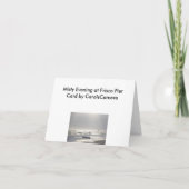 Carte Soirée au Frisco Pier OBX Note Card (Dos)