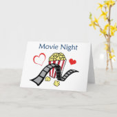 Carte Soirée cinéma (Fleur jaune)