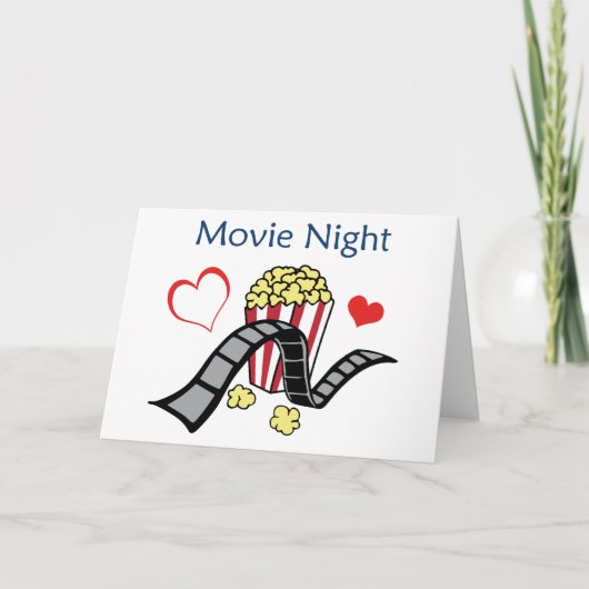 Carte Soirée cinéma (Devant)