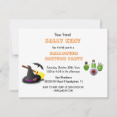 Carte Soirée Costume d'Halloween pour les petits (Dos)