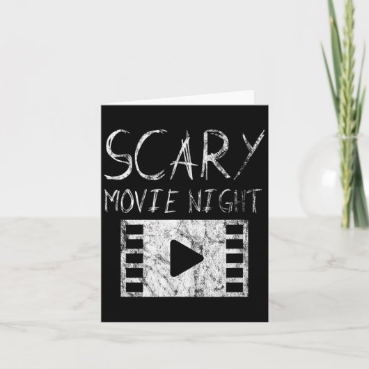 Carte Soirée de films effrayants (Devant)