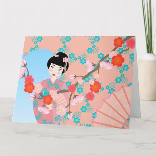 Carte Soirée de Geisha girl (Devant)