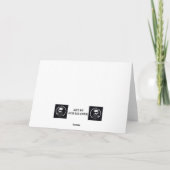 Carte Soirée de Noël cosy (Dos)