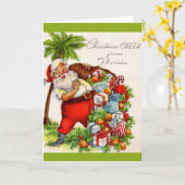 Carte Soirée de Noël en Floride (Fleur jaune)