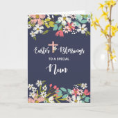 Carte Soirée de Pâques de Fleurs Christ ressuscitées (Fleur jaune)