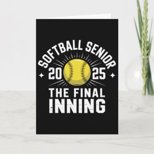 Carte Soirée des seniors de softball Classe de 2025 Dipl