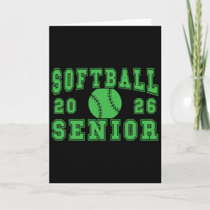 Carte Soirée des seniors de softball Senior 2026 Diplômé