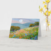 Carte soirée d'été (Fleur jaune)