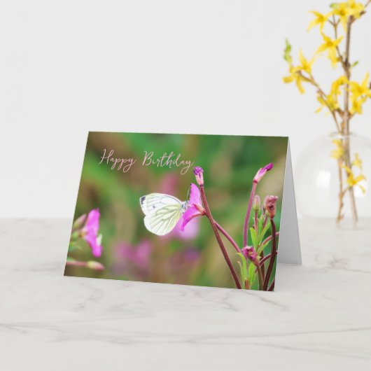 Carte Soirée d'été (Fleur jaune)