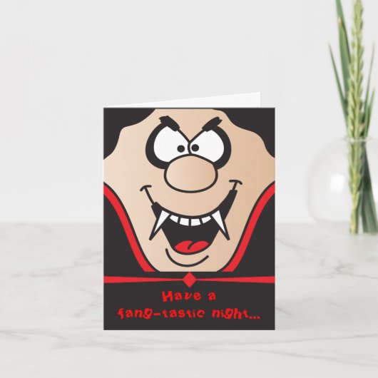 Carte Soirée d'Halloween fantaisiste (Devant)