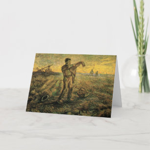 Carte Soirée - Fin de journée de Vincent van Gogh