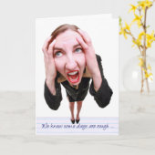 Carte Soirée Humoristique Professionnels Administratifs  (Fleur jaune)