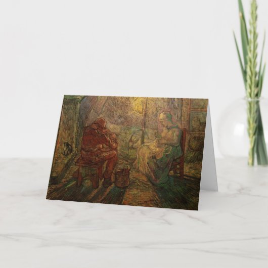 Carte Soirée - La Veillée par Vincent van Gogh (Devant)