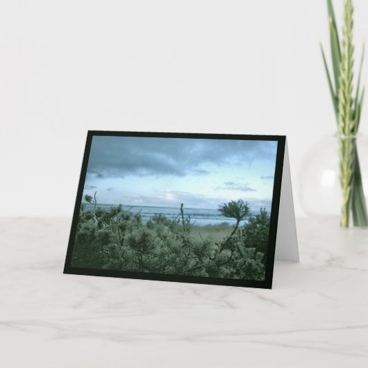 Carte Soirée Pin De Plage (Devant)