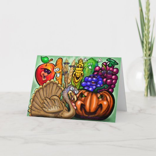 Carte Soirée Thanksgiving (Devant)