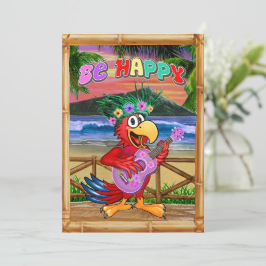 CARTE SOIS HEUREUX (Debout devant)