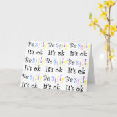 Carte Sois idiot, c'est ok-Greeting Cards (Fleur jaune)