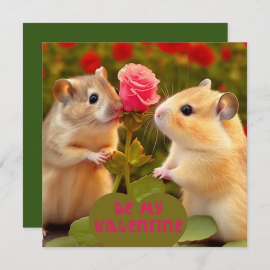 Carte Sois ma Saint Valentin (Devant / Derrière)