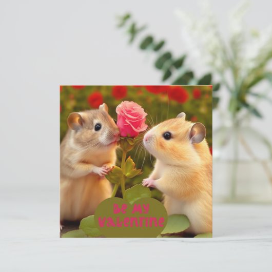 Carte Sois ma Saint Valentin (Debout devant)