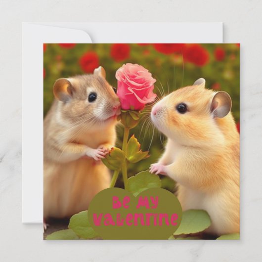 Carte Sois ma Saint Valentin (Devant)