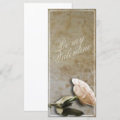 Carte Sois ma Saint-Valentin avec Rose (Devant / Derrière)