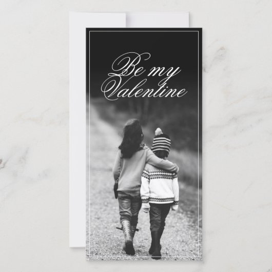 Carte Sois Ma Saint-Valentin - Côte à Côte (Devant)