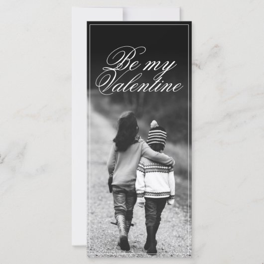 Carte Sois Ma Saint-Valentin - Côte à Côte (Devant)