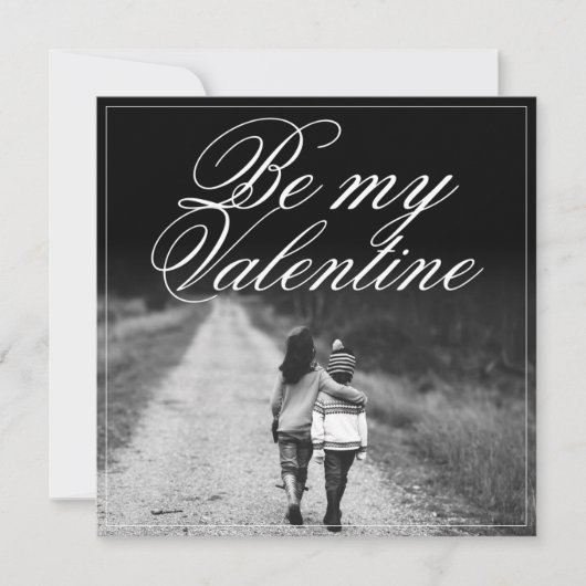 Carte Sois Ma Saint-Valentin - Côte à Côte (Devant)