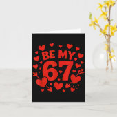 Carte Sois mon 6-7 Fun 67 Numéro 6-7 6 7 Saint-Valentin  (Fleur jaune)
