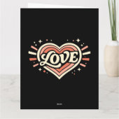 Carte Sois mon amour d'amour rétro (Dos)