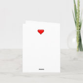 Carte Sois mon Valentin (Dos)