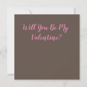 Carte Sois mon Valentin (Dos)