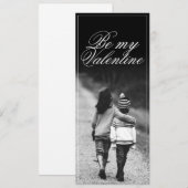 Carte Sois mon Valentin - Côte à côte (Devant / Derrière)